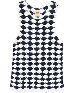 FARM Rio Knitted Dress - Blue