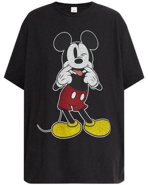 RE/DONE Silly Mickey Mouse T-Shirt - Black