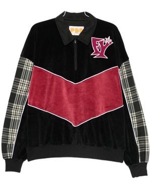 PDF Panelled Polo Shirt - Black