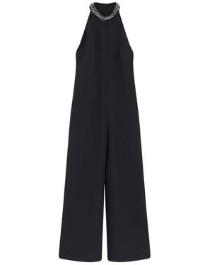 Pinko Dragon Fruit Jewel-Embellished Jumpsuit - Black