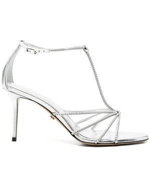 Mach & Mach High Heel Sandals - White
