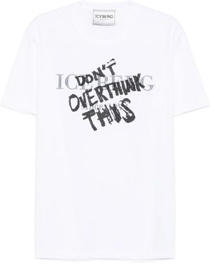 Iceberg Graphic-Print Cotton T-Shirt - White
