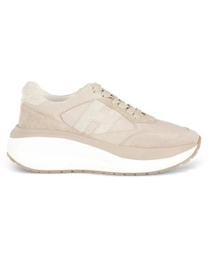 Hogan Sneakers Neutral Leather - Natural