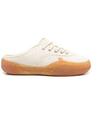ERL Lace-Up Slip-On Trainers - Natural