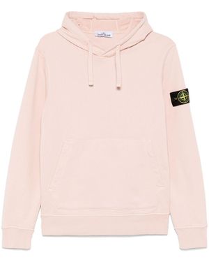 Stone Island Compass-Badge Hoodie - Pink