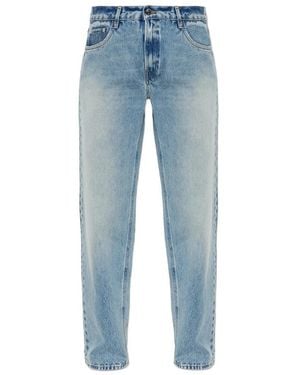Haikure Distressed Straight-Leg Jeans - Blue