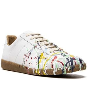 Maison Margiela Replica Paint Low-Top Trainers - White