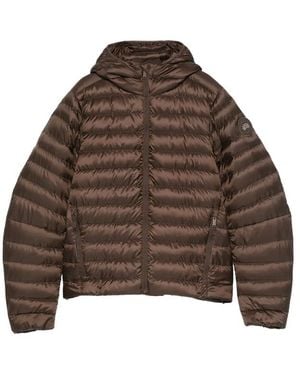 Canada Goose Hooded Quilted Jacket - Brown