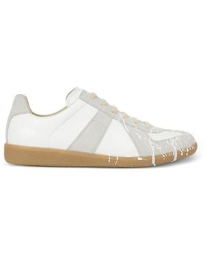 Maison Margiela Replica Paint-Splatter Sneakers - White