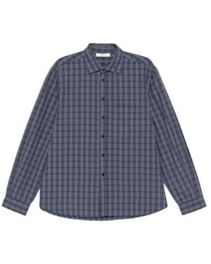 GIMAGUAS Ruben Check-Pattern Shirt - Blue