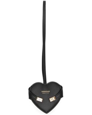 Ferragamo Hug Heart Mirror Charm - Black