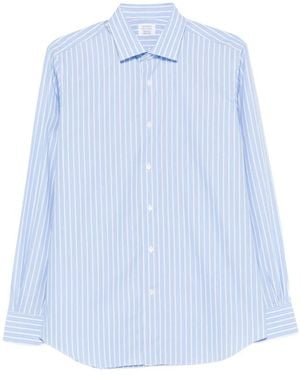 Mazzarelli Striped Shirt - Blue