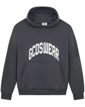 Gcds Rhinestones-Embellished Hoodie - Blue