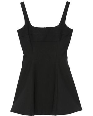 Stine Goya Square-Neck Flared Dress - Black