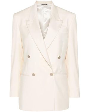 Eraldo Double-Breasted Blazer - Natural