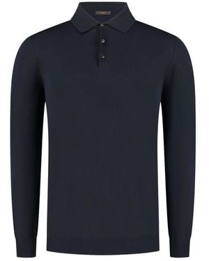 ZANONE-SLOWEAR Buttoned Polo Shirt - Blue