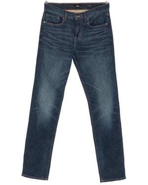 7 For All Mankind Faded-Effect Jeans - Blue