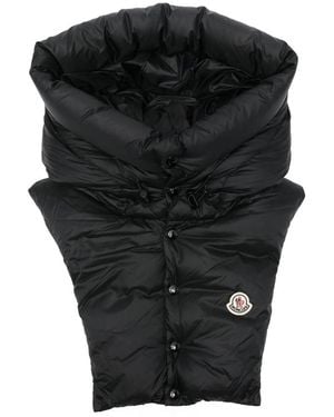 Moncler Quilted High-Neck Hood - Black