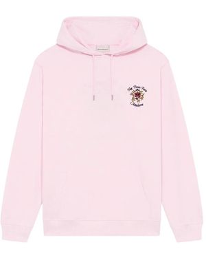 Drole de Monsieur Floral-Print Hoodie - Pink