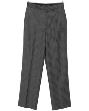 Reveres 1949 Pinstripe-Pattern Straight-Leg Trousers - Grey
