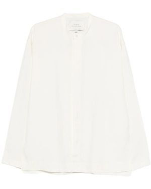 Studio Nicholson Collarless Shirt - White
