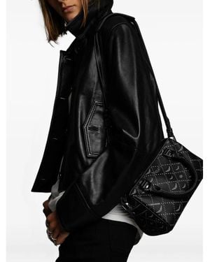 Zadig & Voltaire Monogram Xs Sunny Vibe Cross Body Bag - Black