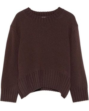 Loulou de Saison Mora Lds Cashmere Jumper - Brown