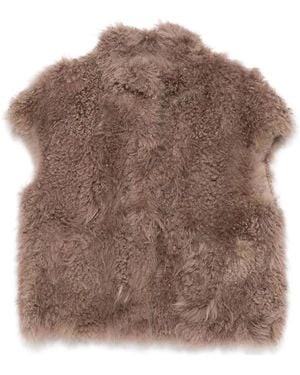 Simonetta Ravizza Sleeveless Jacket - Brown