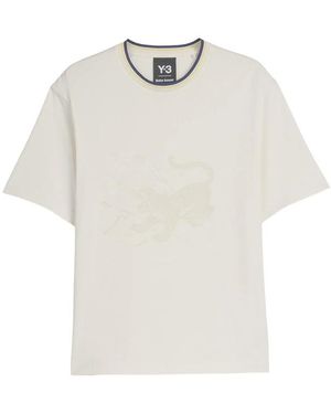 Y-3 X Wales Bonner X Y3-Wales Bonner Graphic-Print T-Shirt - White