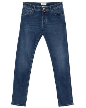 Jacob Cohen Nick Logo-Patch Jeans - Blue