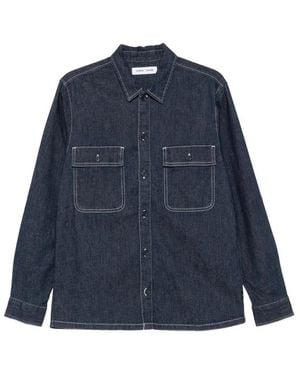 Samsøe & Samsøe Patch-Pocket Shirt - Blue