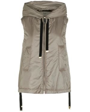 Max Mara The Cube Hooded Gilet - Grey