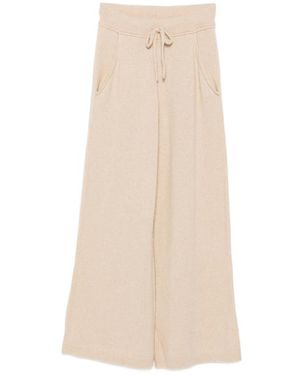 7 For All Mankind Wide Trousers - Natural