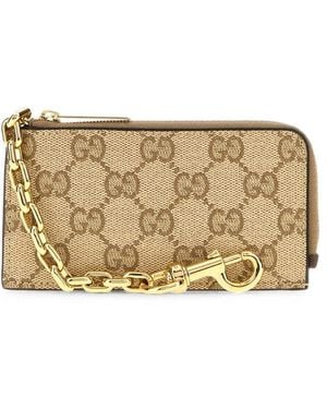 Gucci Gg Supreme Coin Purse - Metallic