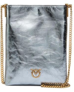 Pinko Rectangular-Shape Shoulder Bag - Blue