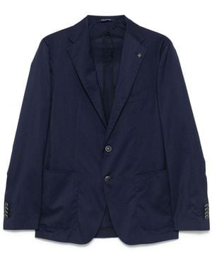 Tagliatore Single-Breasted Blazer - Blue