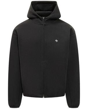 Represent 247 Logo-Print Hoodie - Black