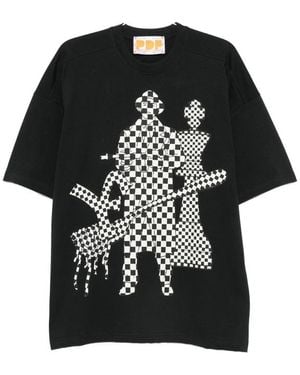 PDF Graphic-Print T-Shirt - Black