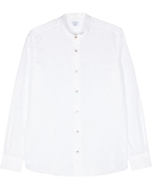 Mazzarelli Textured-Finish Cotton Shirt - White
