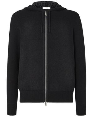 Fendi Cashmere Hoodie - Black