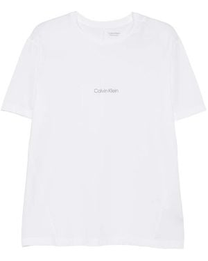 Calvin Klein Logo-Print T-Shirt - White