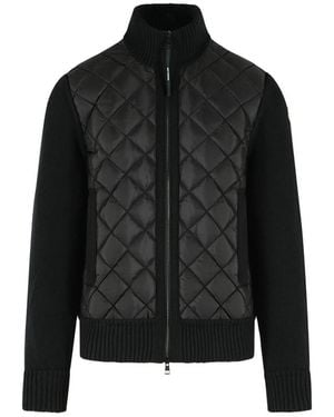 Moncler Quilted Paneled Jacket - Black