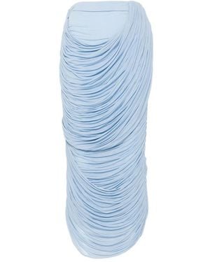 Magda Butrym Draped Midi Skirt - Blue
