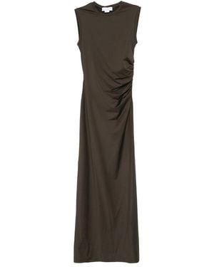 Stella McCartney Ruched-Detail Maxi Dress - Grey