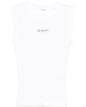 Axel Arigato Round Neck Logo Detail Top - White