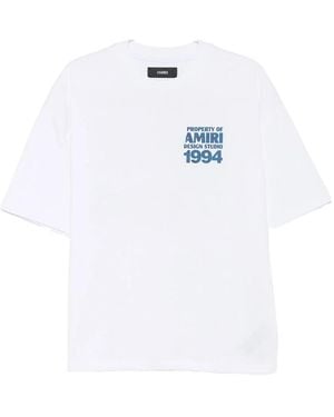 Amiri Logo-Print T-Shirt - White