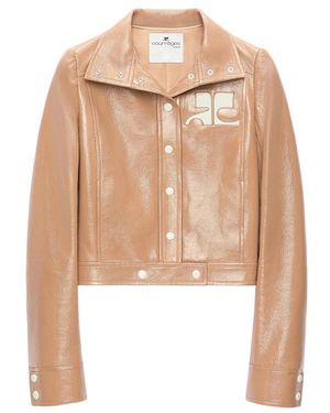 Courreges Vinyl Reedition Jacket - Natural