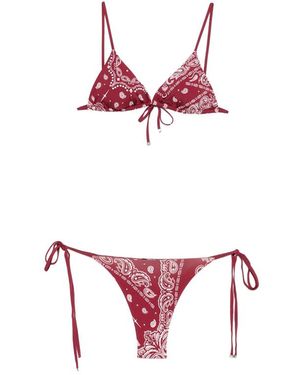 VENUJA Paisley-Print Bikini - Red