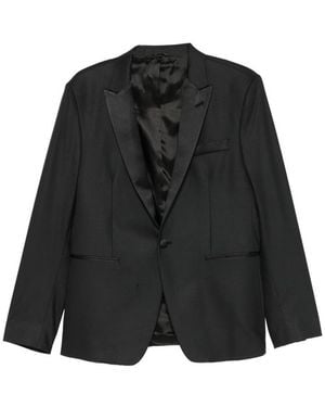 Reveres 1949 Peak-Lapel Pocket Blazer - Black