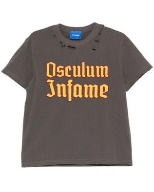 DAGGER Distressed-Effect T-Shirt - Grey